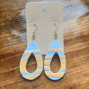 Hollow Drop Clay Earrings